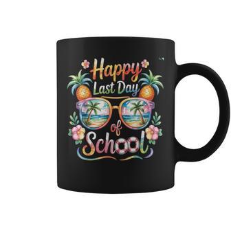 Happy Last Day Of School Tropical Pineapple Cute Tie Dye Coffee Mug - Thegiftio