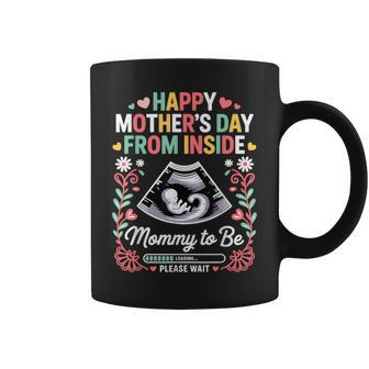 Happy From Inside Mommy To-Be Loading Progress Coffee Mug - Monsterry