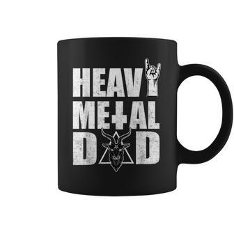 Heavy Metal Dad Pentagram Metal Music Father Coffee Mug - Thegiftio UK