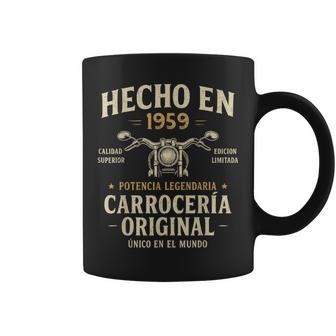 Hecho En 1959 67 Años Cumpleaños Moto Biker Hombre Motero Taza de café - Regaloses