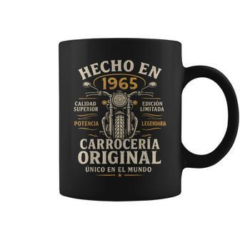 Hecho En 1965 61 Años Cumpleaños Moto Biker Hombre Motero Taza de café - Regaloses