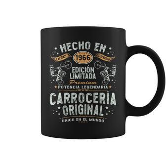 Hecho En 1966 60 Años Cumpleaños Moto Biker Hombre Motero Taza de café - Regaloses