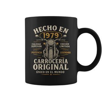 Hecho En 1979 47 Años Cumpleaños Moto Biker Hombre Motero Taza de café - Regaloses