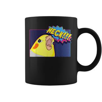 Heck Cockatiel Birb Memes Angry Parrot Lover コーヒーマグ - Kawaiitshirt