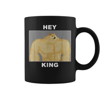 Hey Kingwole Doge Meme コーヒーマグ - Kawaiitshirt