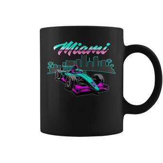 High Speed Racing With Fast Car And Miami Vibes Coffee Mug - Thegiftio UK
