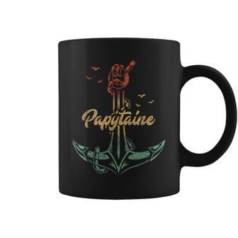 Homme Fete Des Grand Pere Papytaine Bateau Capitaine Papy Tasse - Cadeauxyz