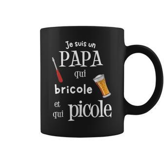 Homme Papa Qui Bricole Et Qui Picole Humour Apéro Bricolage Drole Tasse - Cadeauxyz