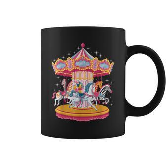 Horse Riding Carousel Rider Country Fair Carnival Fair Coffee Mug - Thegiftio UK