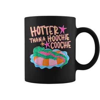 Hotter Than A Hoochie Coochie Summer Fun For Gator Lovers Coffee Mug - Thegiftio UK