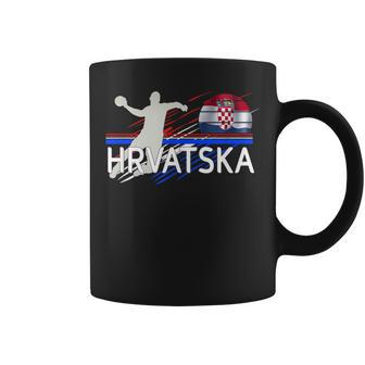 Hrvatska Ballon De Handball Croatie Tasse - Cadeauxyz
