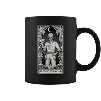 The Hvac Technician Skeleton Tarot Card Coffee Mug - Thegiftio