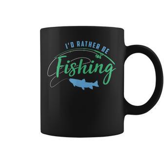 Id Rather Be Fishing Fathers Day Fishing Coffee Mug - Thegiftio UK