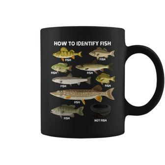 How To Identify Fish Fisherman Joke Fishing Angler Coffee Mug - Thegiftio UK