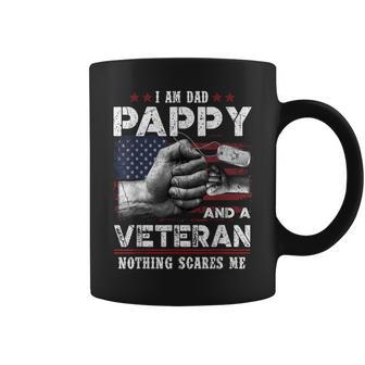 I'm A Dad Pappy Veteran Nothing Scares Me Fathers Day Coffee Mug - Thegiftio UK