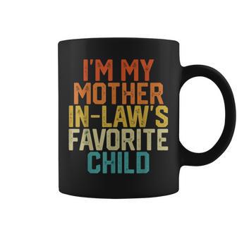I'm My Mother In Law's Favorite Child Parent Retro Coffee Mug - Thegiftio UK