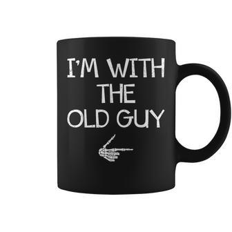I'm With The Old Guy Easy Halloween Costume Couples Matching Coffee Mug - Monsterry