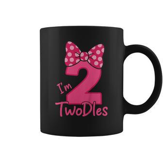 I’M Twodles 2Nd Birthday Girl Bow T Coffee Mug - Thegiftio UK