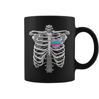 Intersex 心臓骨 誇り 両性的なプライドへのギフト コーヒーマグ - Kawaiitshirt