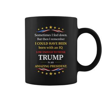 Iq Low Enough To Think Trump Is An Amazing President Coffee Mug - Thegiftio UK