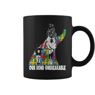 Irrompible Madre Hijo Autista Niños Autismo Concientización Mamá Taza de café - Regaloses