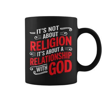 It's A Relationship With God Not Religion コーヒーマグ - Kawaiitshirt