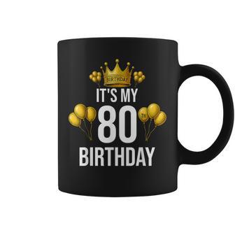 It's My 80Th Birthday Party 80歳 誕生日 メンズ レディース コーヒーマグ - Kawaiitshirt