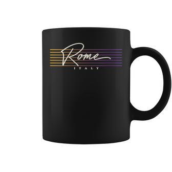 Italia Nostálgico Estilo Retro Roma Cuello Taza de café - Regaloses