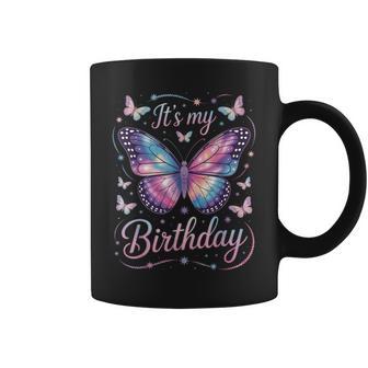 Its My Birthday Butterfly Graphic For Party Guests Coffee Mug - Thegiftio