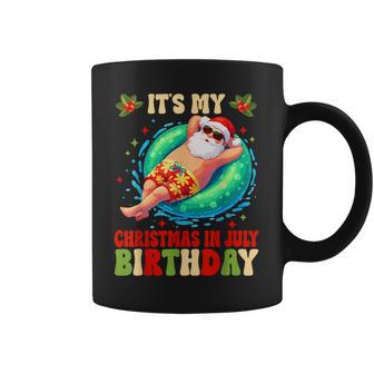 It's My Christmas In July Birthday Santa Summer Vacation Coffee Mug - Thegiftio UK