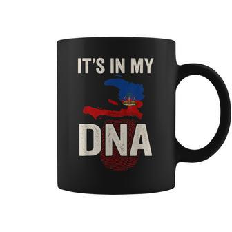Its In My Dna Haiti Haitian Flag Fingerprint Coffee Mug - Thegiftio UK