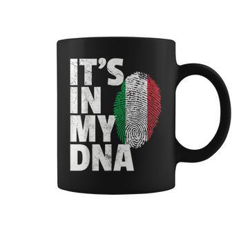 It's In My Dna Italia Bandera Orgullo Nacional País Taza de café - Regaloses