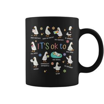 It’S Ok To Be Different Autism Goose Coffee Mug - Thegiftio UK