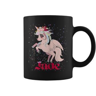 Jade Joli Prénom De Fille Avec Une Licorne-Jade Licorne Tasse - Cadeauxyz