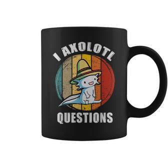 J'ai Axolotl Questions Drôle Mignon Axolotlintage Rétro Tasse - Cadeauxyz