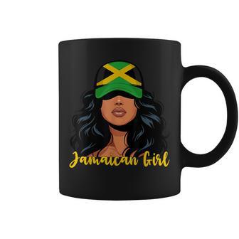 Jamaican Girl Jamaica Flag Proud Afro Jamaican Women Coffee Mug - Thegiftio UK