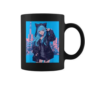 Japanese Anime Girl 日本のアニメの女の子 コーヒーマグ - Kawaiitshirt