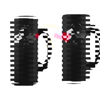 Japanese Flag Taiwanese Flag 台湾の遺産 台湾のルーツ 日本の国旗 台湾の国旗 コーヒーマグ - Kawaiitshirt