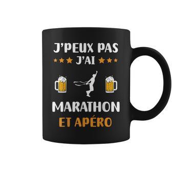 Je Peux Pas J'ai Marathon Et Apéro Humour Marathon Tasse - Cadeauxyz