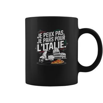 Je Peux Pas J'me Barre En Italie Cadeau Humouroyage Pizza Tasse - Cadeauxyz