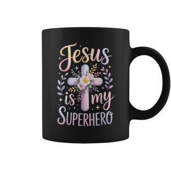 Jesus Is My Superhero Coffee Mug - Monsterry