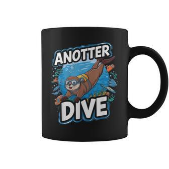 Jeu De Mots Drôle De Loutre De Plongée Tasse - Cadeauxyz