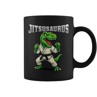 Jitsusaurus Bjj Jiu Jitsu Artes Marciales Divertido Dinosaurio Niños Taza de café - Regaloses