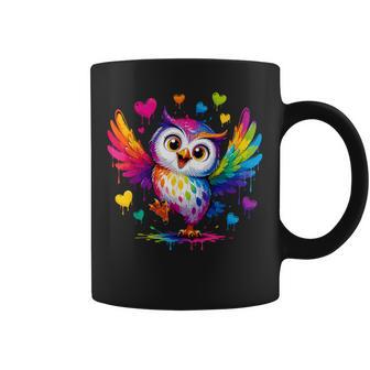 Jolie Chouette Éclaboussures De Peinture Pour Enfants Et Adolescents Tasse - Cadeauxyz
