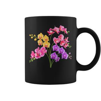 Jolie Orchidée Phalaenopsis Rose Jauneiolet 2 Formes Mania Tasse - Cadeauxyz