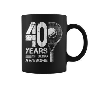 Joueur De Tennis Pour Homme 40E Anniversaire 40 Ans Tasse - Cadeauxyz