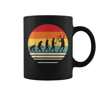 Joueur De Tennis Rétro Évolution Humour Homme Tasse - Cadeauxyz