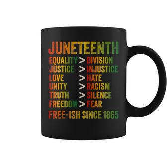 Junenth Freeish Since 1865 Black History Family Coffee Mug - Thegiftio UK