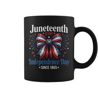 Junenth Is My Independence Day Since 1865 Red White Blue Coffee Mug - Thegiftio UK