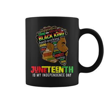 Junenth Is My Independence Day Black King Fathers Day Men Coffee Mug - Thegiftio UK